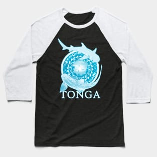 Zebra Shark and Whitetip Reef Shark Tonga diving Baseball T-Shirt